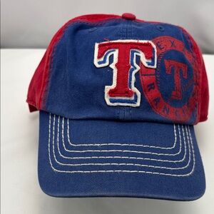 47 Brand Texas Rangers Blue and Red Baseball Cap